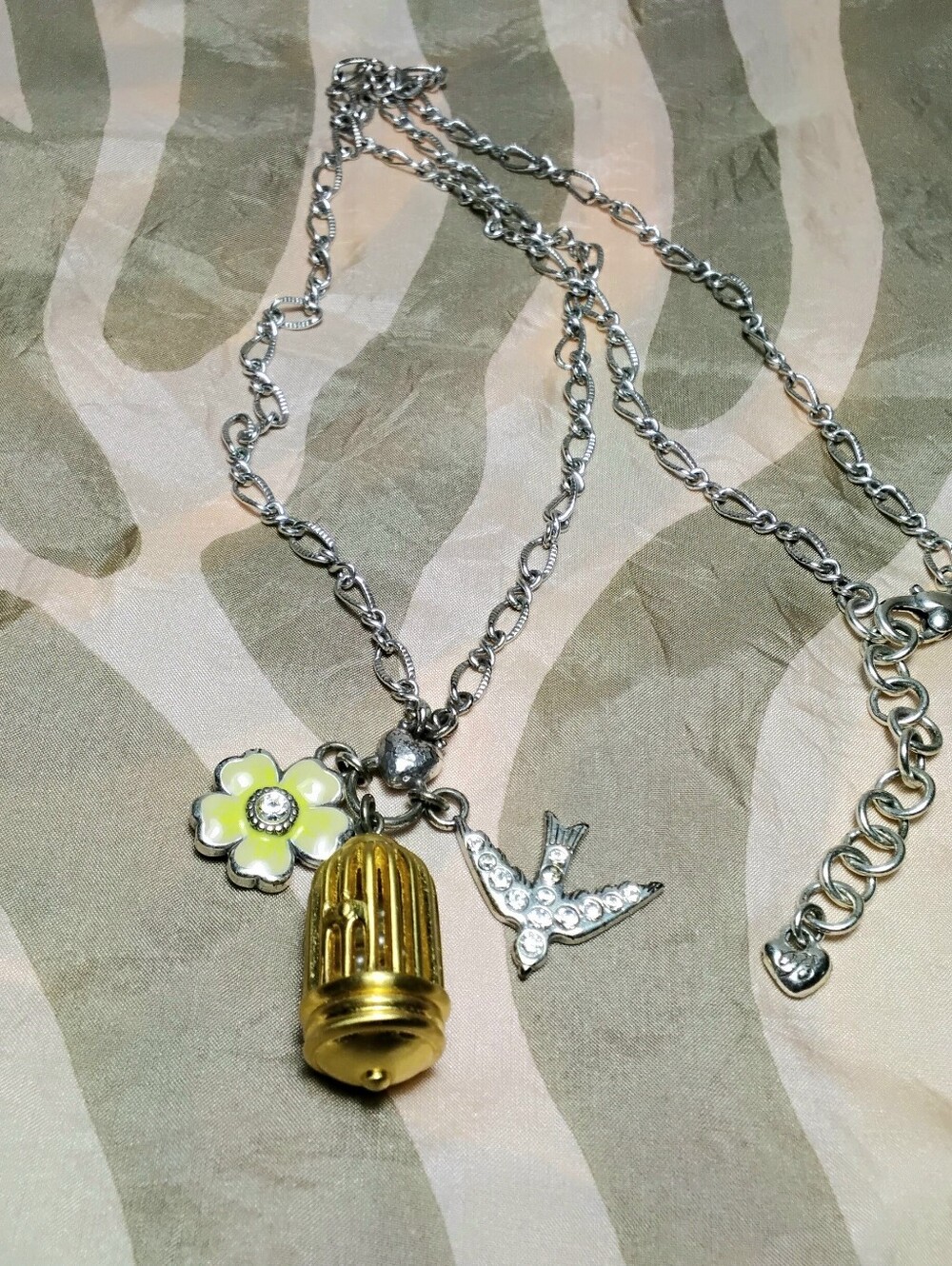 Brighton Bird & Cage Necklace